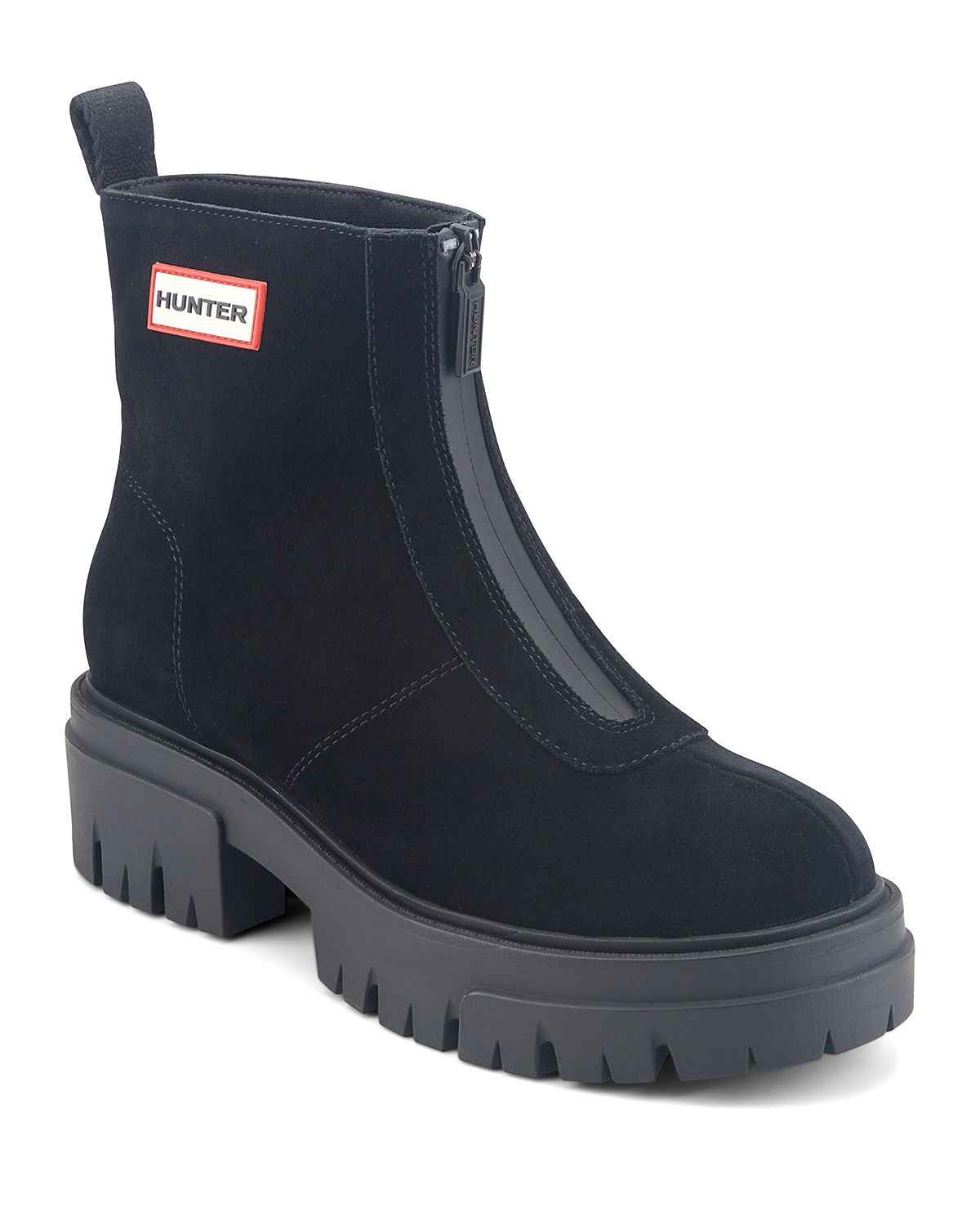 Hunter Women's Gemma Waterproof Suede Zip Front Boots