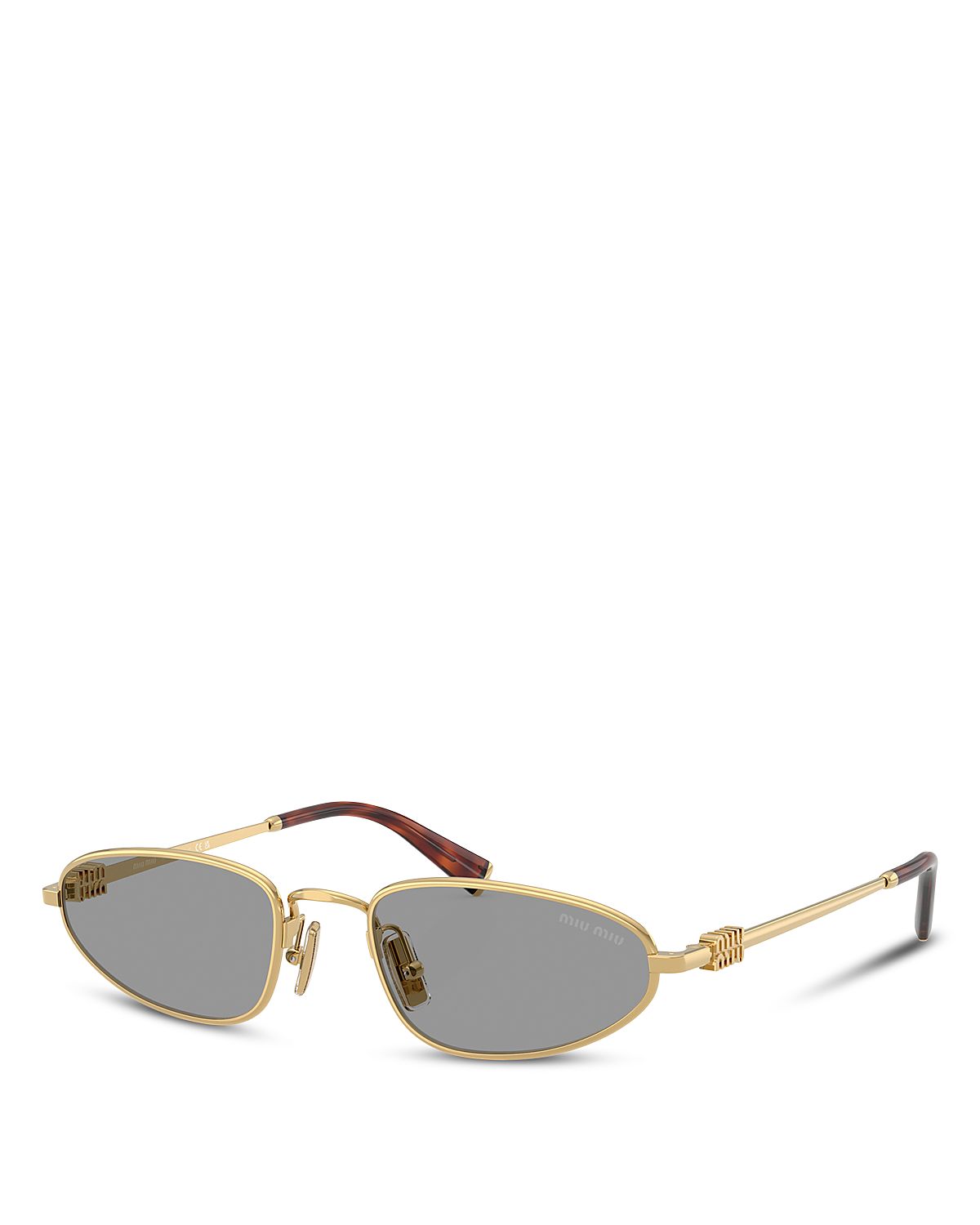 Miu Miu Oval Sunglasses, 52mm