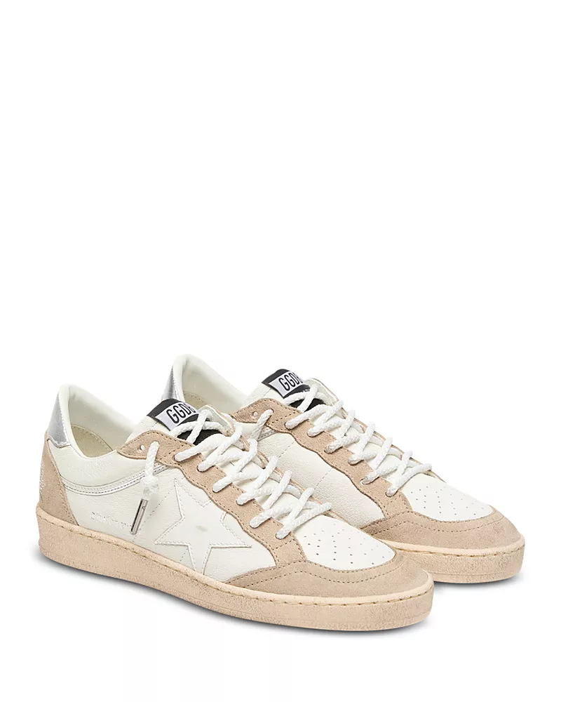Golden Goose Women's Ballstar Suede Low Top Sneakers