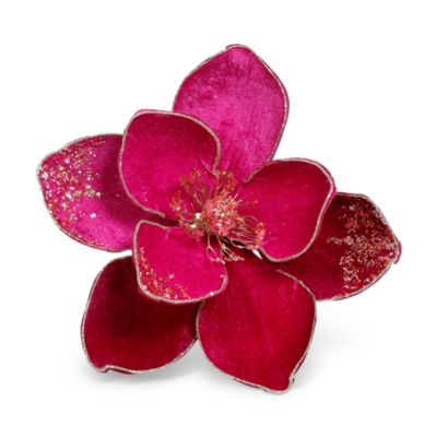Elegant Glitter Magnolia, Set of 12 