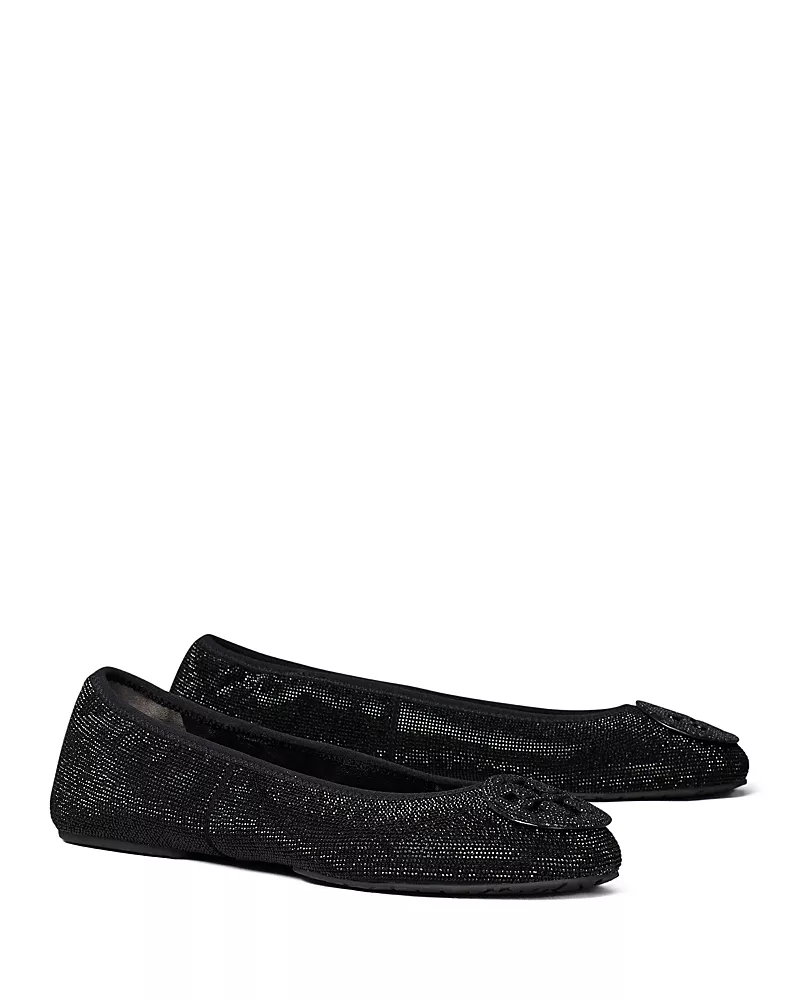 Tory Burch Women's Reva Suede Travel Ballet Flats