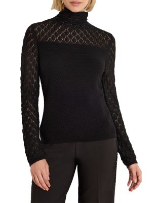 Nic+Zoe Knit Lace Sweater