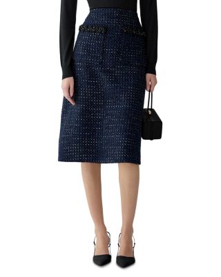 Embellished A Line Skirt