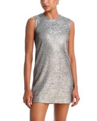 Sleeveless Sequined Mini Dress