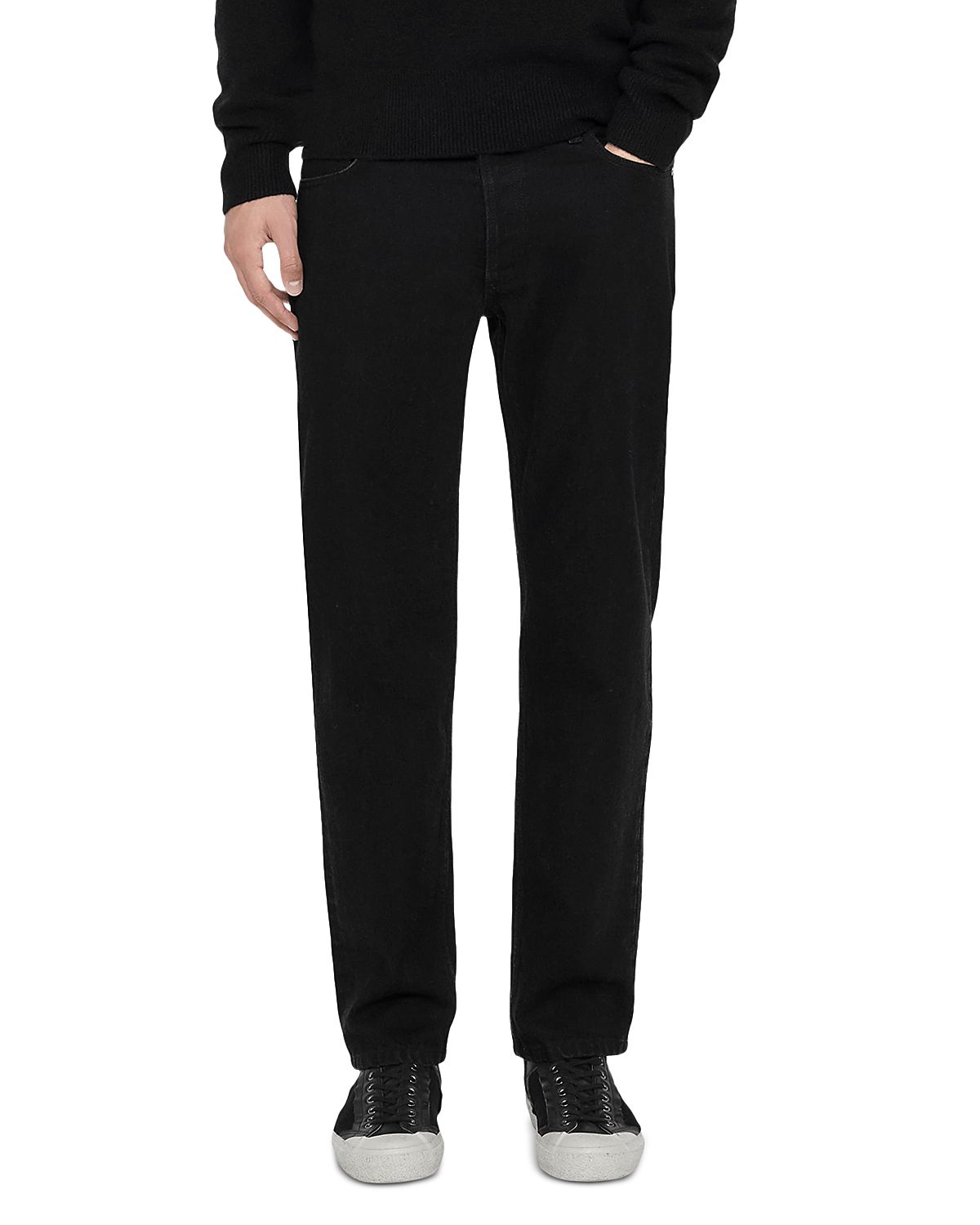Allsaints Regular Fit Straight Five Pocket Jeans