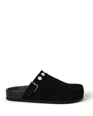 Women's Weaver Suede Studded Mules