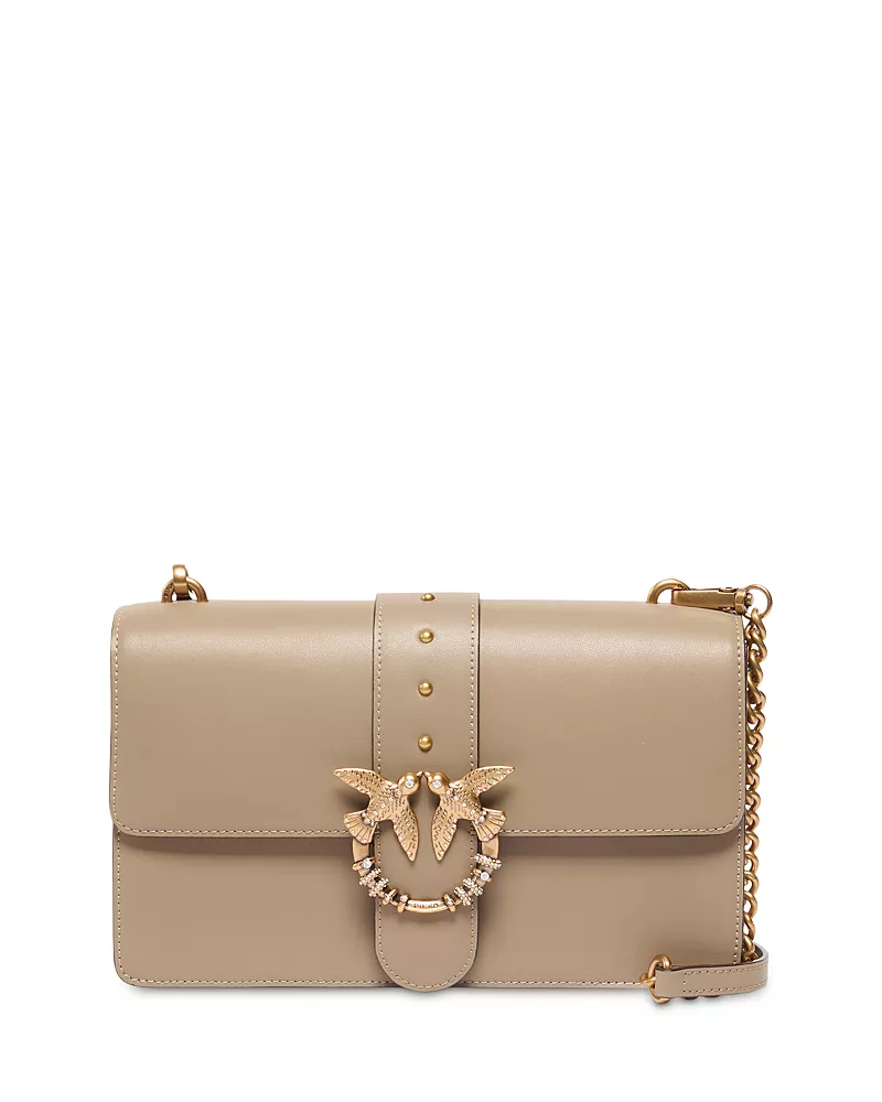 Pinko Love One Classic Leather Convertible Crossbody