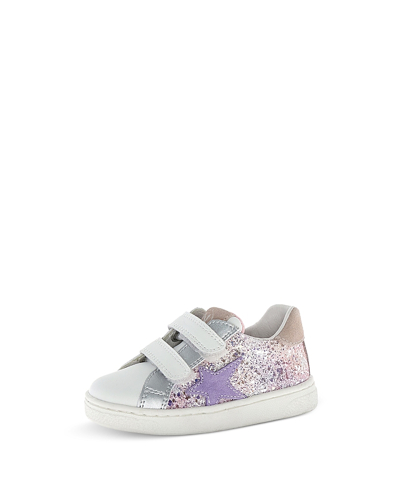 Naturino Girls' Pinn Vl Metallic Leather Star Sneakers Toddler, Little Kid
