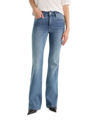 Good Legs Soft Touch Mid Rise Flare Jeans in Indigo863