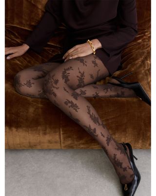 Floral Sheer Tights