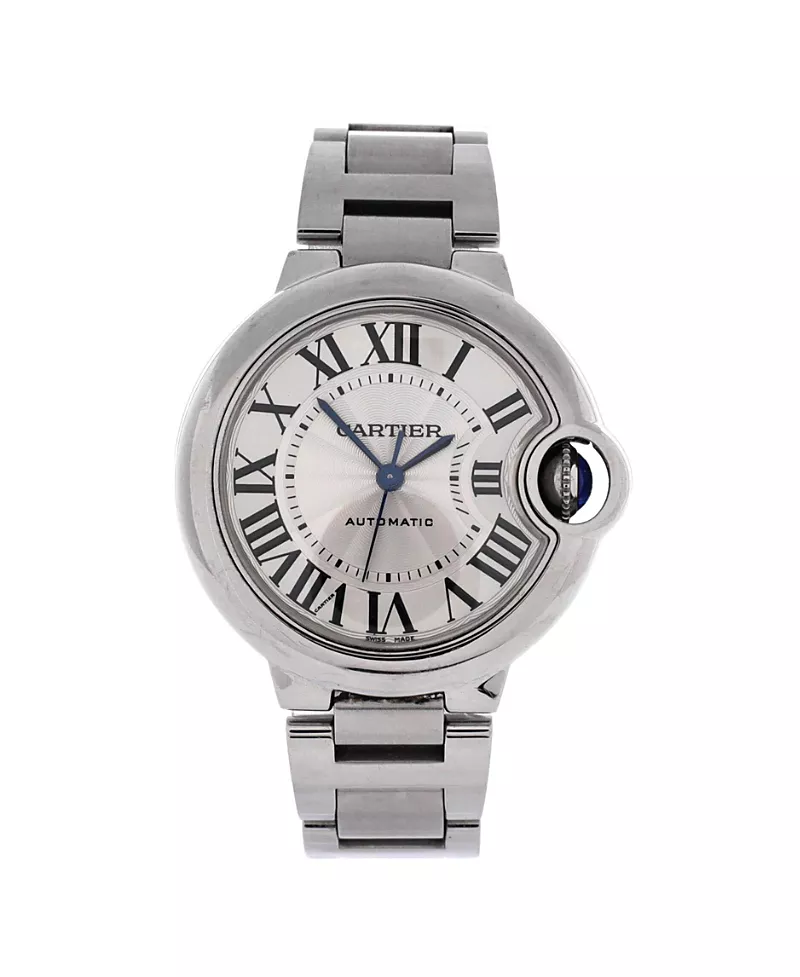 Pre-Owned Cartier Ballon Bleu de Cartier Automatic Watch in Stainless Steel 33mm