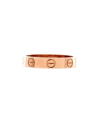 Love Wedding Band Ring 18K Rose Gold