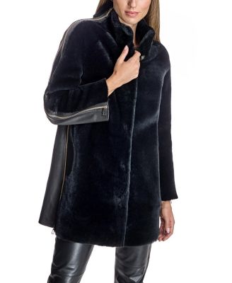  Leather and Shearling Coat
