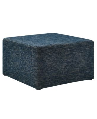 Modway Callum Large 28" Square Woven Heathered Fabric Upholstered Ottoman