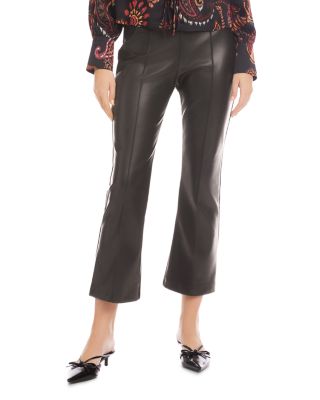Sigourney Pintuck Faux Leather Pants