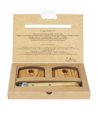 Cristel Casteline Tech Olive Wood Handle Set