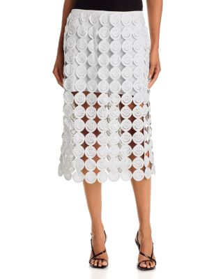 Smiley Crocheted Midi Skirt - Exclusive