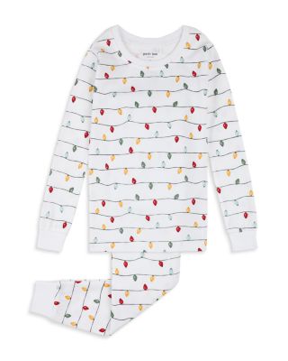 Unisex Twinkle Light Print Cotton Pajama Set - Little Kid 