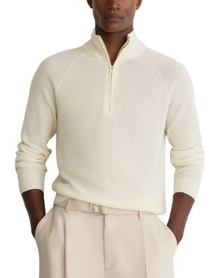 Tristan Half Zip Raglan Waffle Sweater