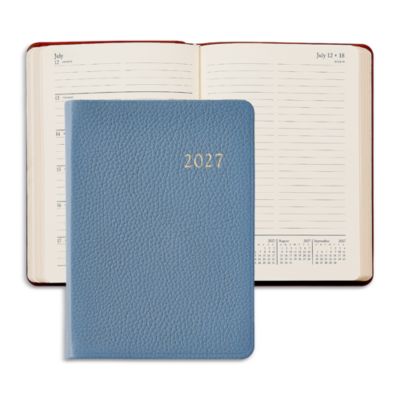 2027 Pebbled Leather Pocket Datebook