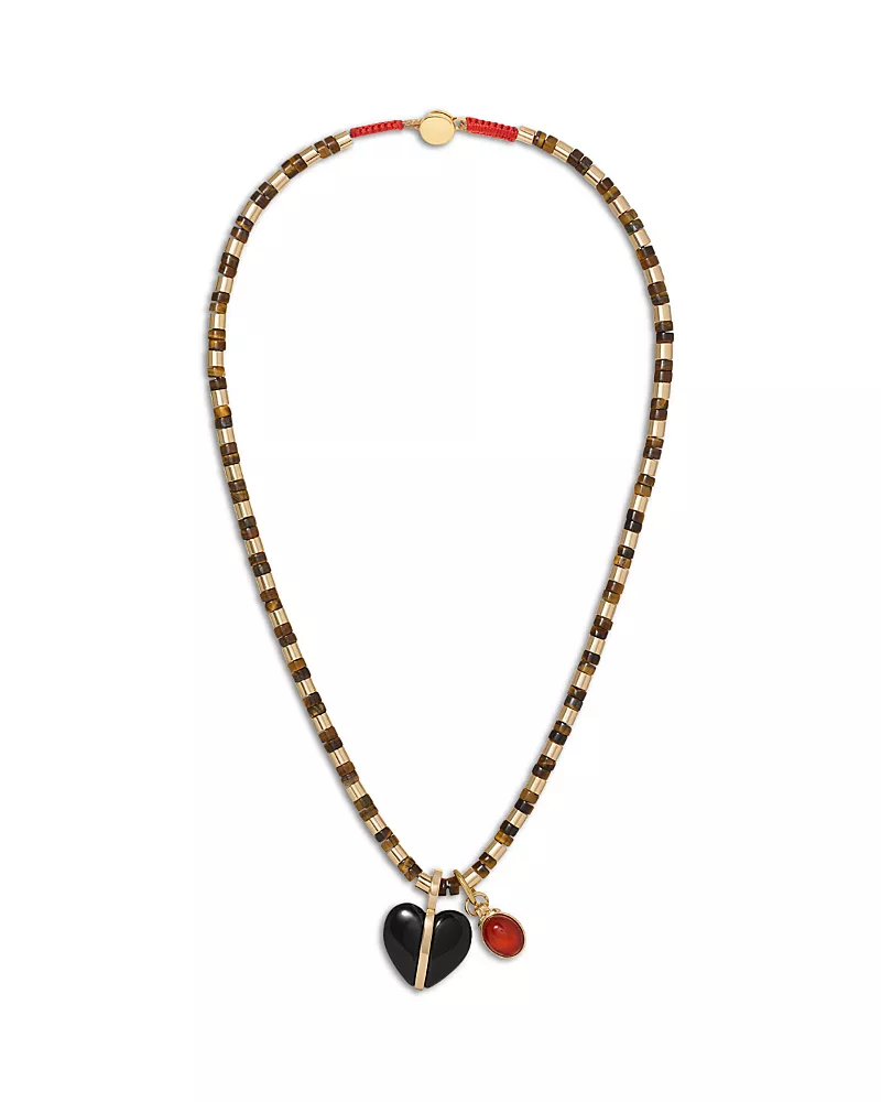 Roxanne Assoulin The Semi Precious Heishi Beaded Pendant Necklace, 17