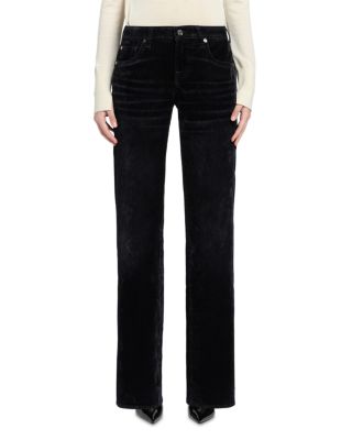 Low Rise Straight Jeans in Flock Navy