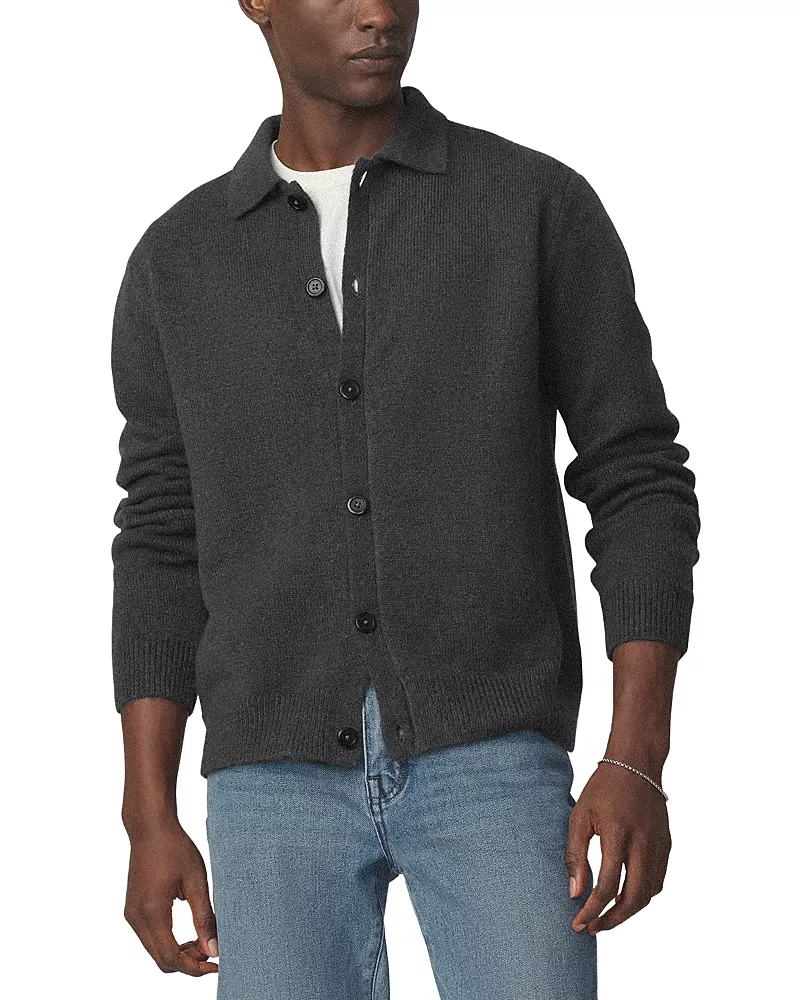 Joe's Jeans Turbulence Button Cardigan Polo Sweater