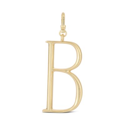 Plaza 18K Yellow Gold Plated Large B Charm