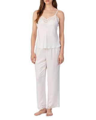 New Signature Satin Lace Cami Top & Ankle Pant Pajama Set