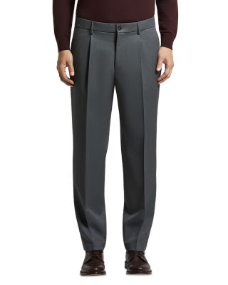 Peserico Wool Gabardine Front Pleated Trousers