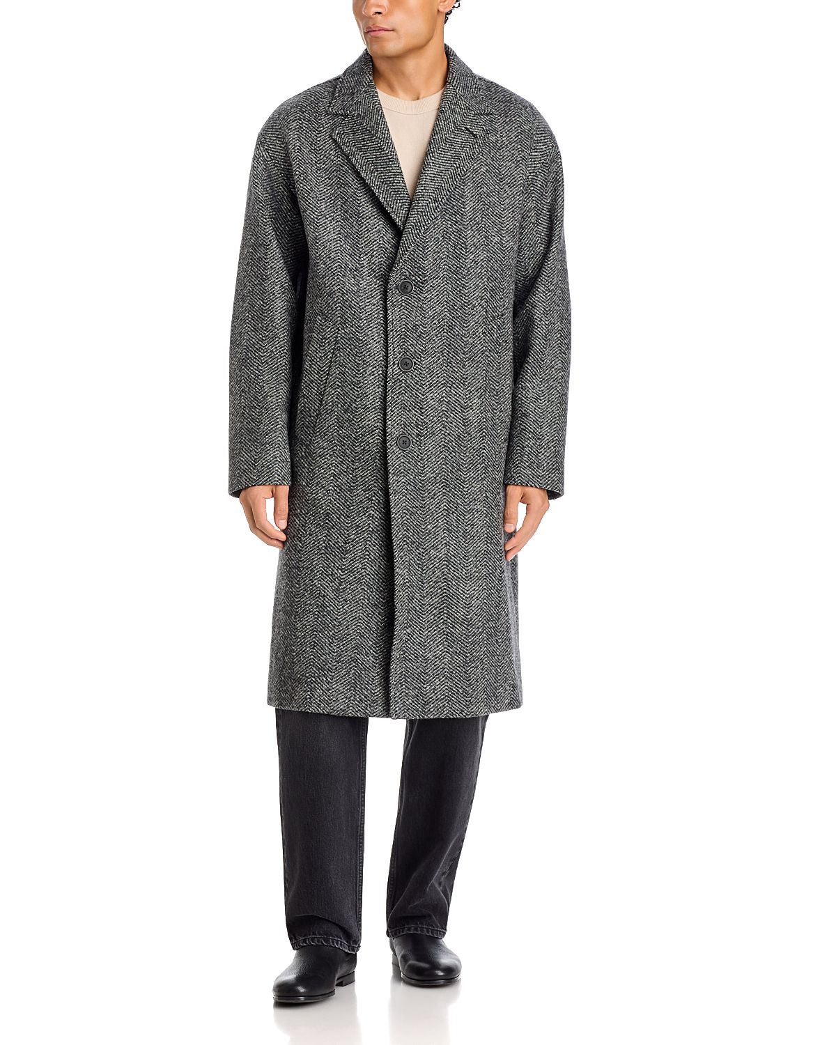 Herno Wool Herringbone Coat