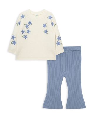 Girls' Floral Boucl&eacute; Sweater Set - Baby