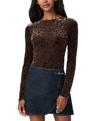 Chelle Velvet Burnout Top