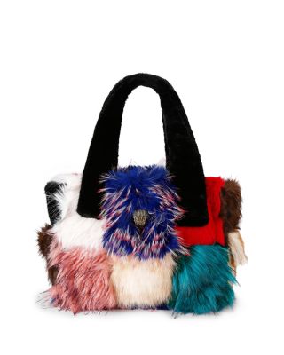 Celia Patchwork Faux Fur Tote