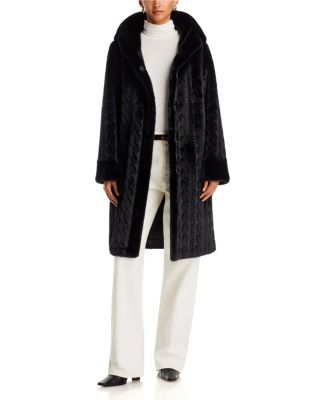 Myla Cabled Faux Fur Coat