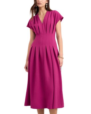 Hannah Pleated Midi Dress