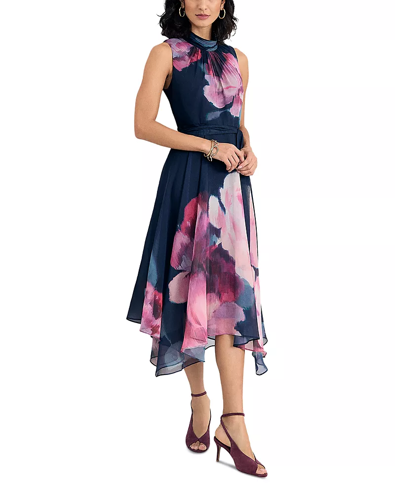 Phase Eight Lucinda Handkerchief Hem Midi Dress