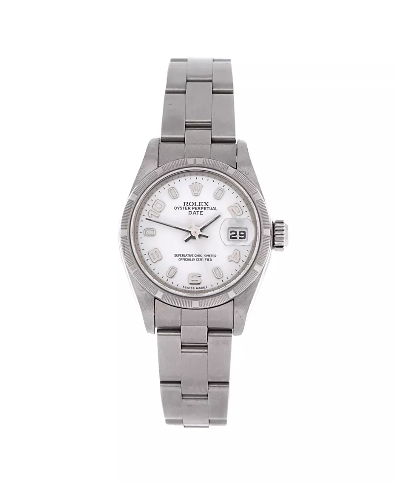 Pre-Owned Rolex Oyster Perpetual Date Automatic Watch in Stainless Steel 26mm