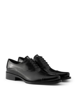  Women's Brushed Leather Lace-Up Shoes
