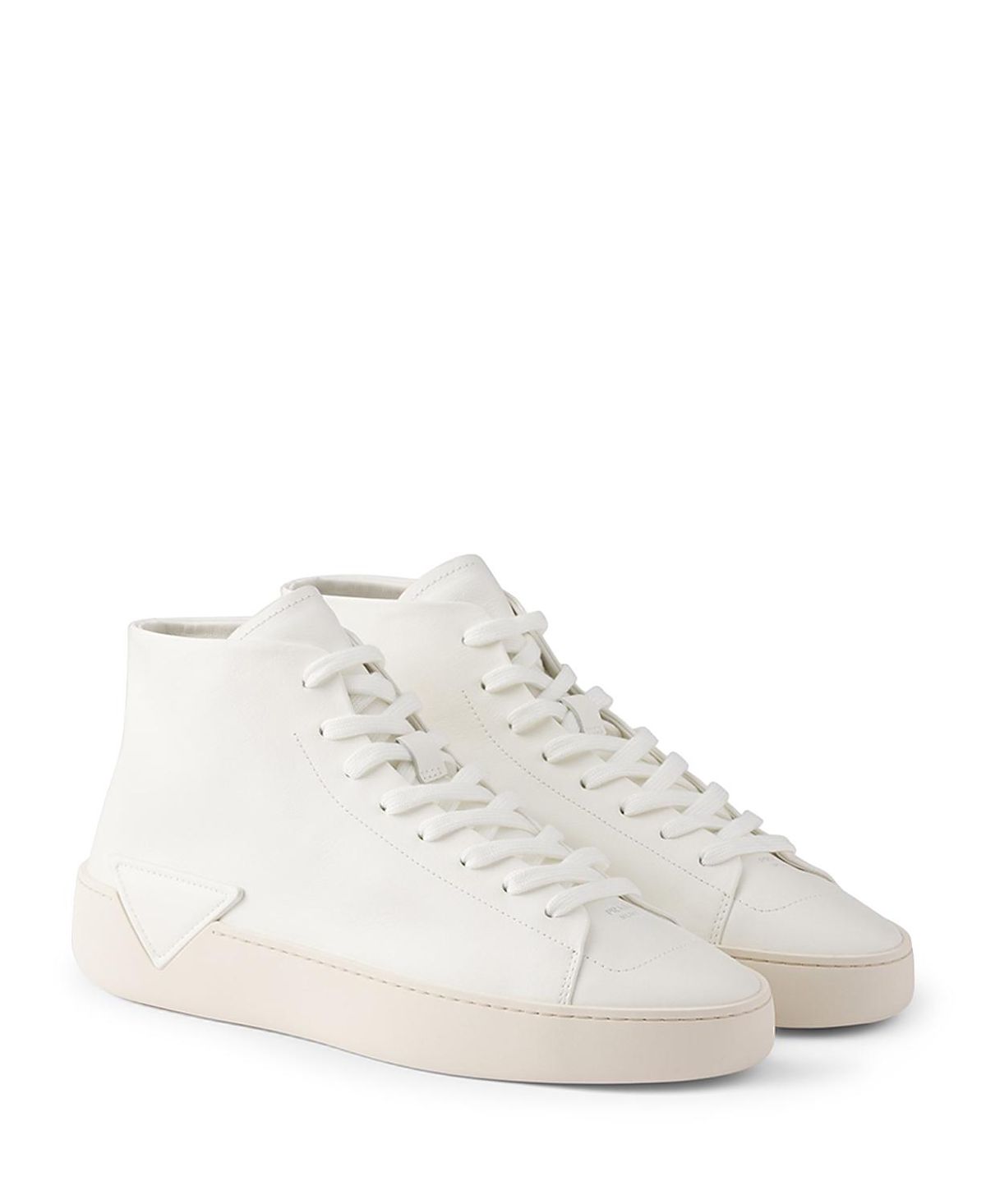 Prada Men's High-Top Leather Sneakers