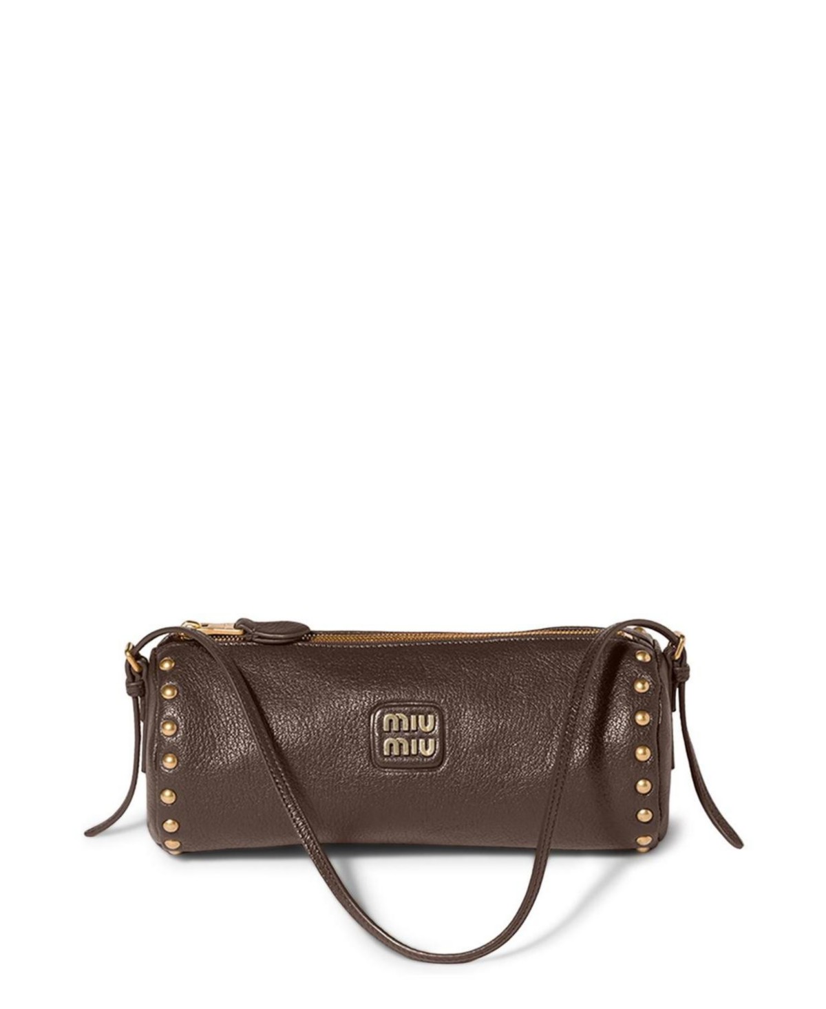 Miu Miu Leather Pouch in Mahoghany