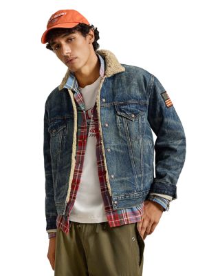 Fleece Lined Denim Trucker Jacket