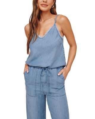 Frayed Chambray Tank