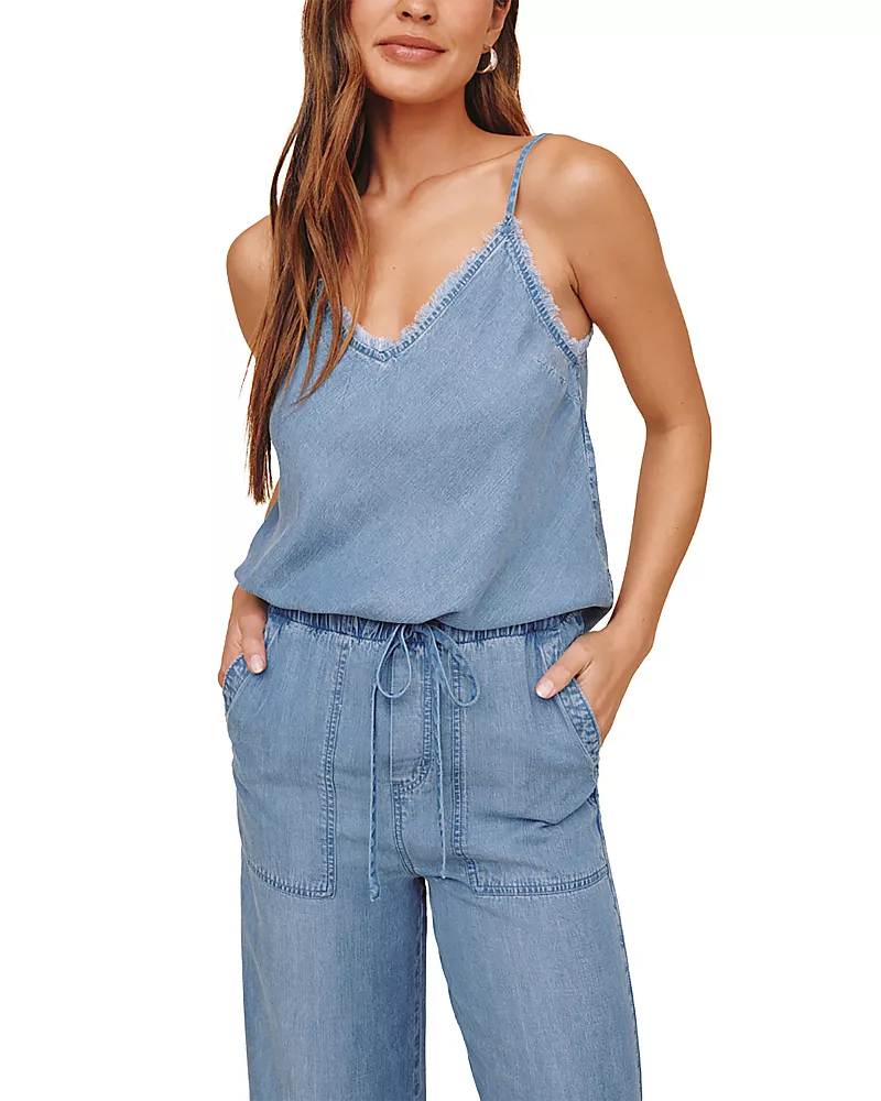 Bella Dahl Frayed Chambray Tank