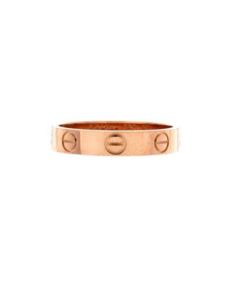  Love Wedding Band Ring 18K Rose Gold