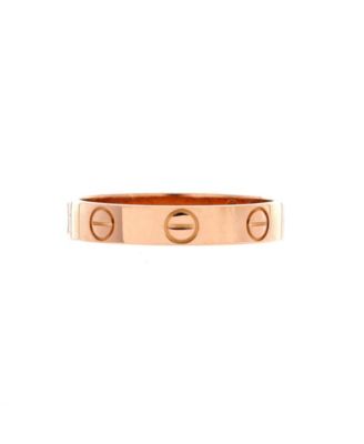  Love Wedding Band Ring 18K Rose Gold