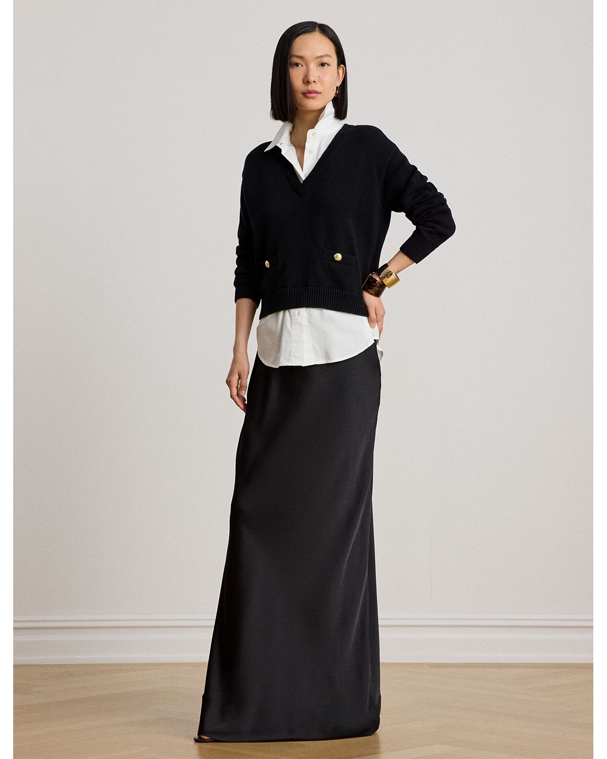Satin Charmeuse Maxi Skirt thumbnail 2