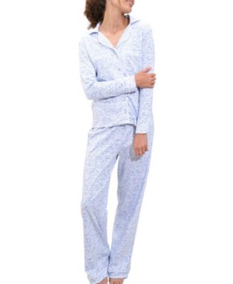  Women's Cape Cod Button Front Long Pajama Set