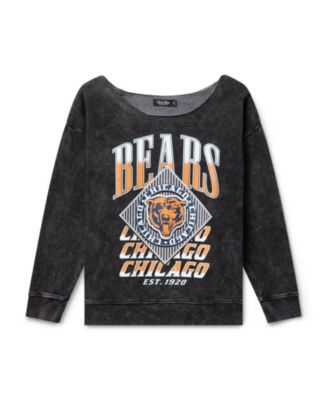 Women's NFL Chicago Bears Off Shoulder Cropped Fleece