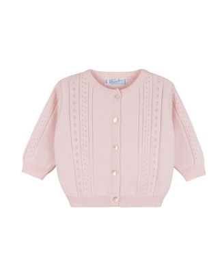 Unisex Pointelle Knit Cardigan - Baby, Little Kid